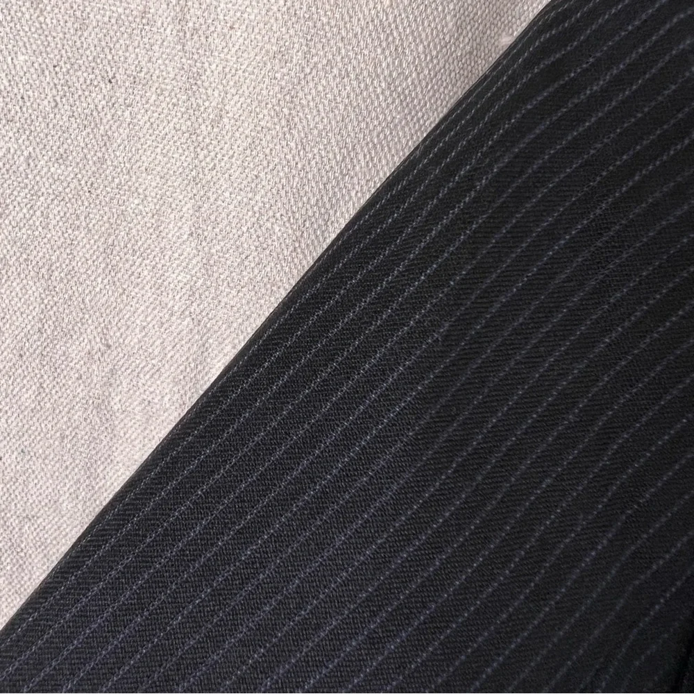 Sartoria Bellini Size 50R Super 100's Wool Black Pinstripe Sport Coat